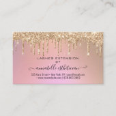 Carte De Visite Eyelash Extension Parties scintillant d'instructio (Devant)