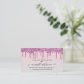 Carte De Visite Eyelash Extension Parties scintillant d'instructio (Debout devant)