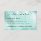 Carte De Visite Eyelash Extension Parties scintillant d'instructio (Dos)