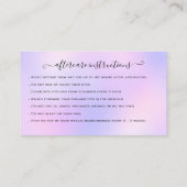 Carte De Visite Eyelash Extension Parties scintillant d'instructio (Dos)