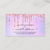 Carte De Visite Eyelash Extension Parties scintillant d'instructio (Devant)