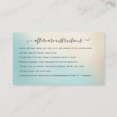 Carte De Visite Eyelash Extension Parties scintillant d'instructio (Dos)