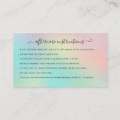 Carte De Visite Eyelash Extension Parties scintillant d'instructio (Dos)