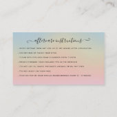 Carte De Visite Eyelash Extension Parties scintillant d'instructio (Dos)