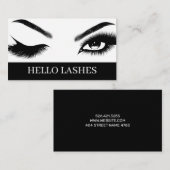 Carte De Visite Eyelash Extensions Beauté Salon Spa Voiture d'affa (Devant / Derrière)