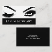 Carte De Visite Eyelash Extensions Beauté Salon Spa Voiture d'affa (Devant / Derrière)