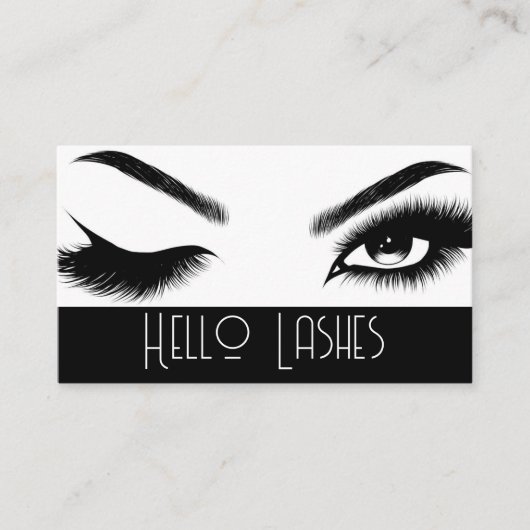 Carte De Visite Eyelash Extensions Beauté Salon Spa Voiture d'affa (Devant)