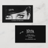 Carte De Visite Eyelash Extensions Big Eyes Lashes (Devant / Derrière)