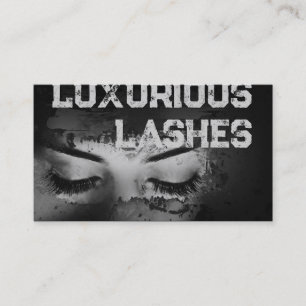 Carte De Visite Eyelash Extensions Dark Strokes Bold Drama Look