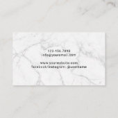 Carte De Visite Eyelash Extensions Gold Confetti Lashes Salon (Dos)