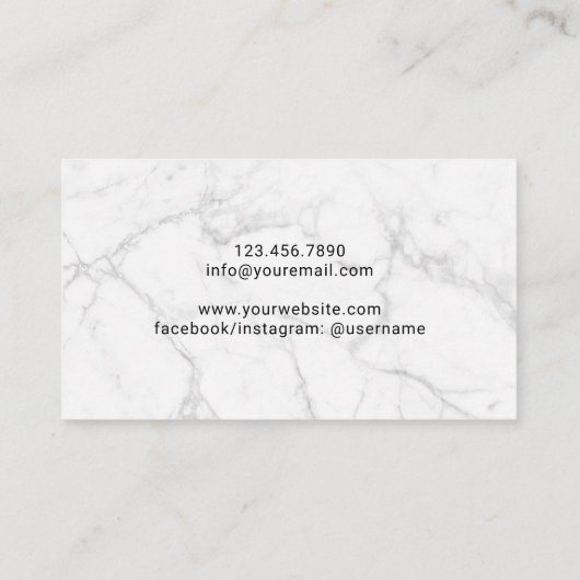 Carte De Visite Eyelash Extensions Gold Confetti Lashes Salon (Dos)