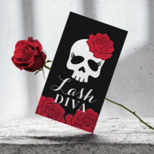 Carte De Visite Eyelash Extensions Lash Salon Beauté Florale Crâ