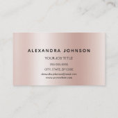 Carte De Visite Eyelash Extensions Lashes Parties scintillant Rose (Dos)