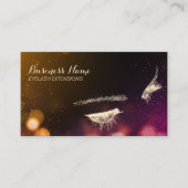 Carte De Visite Eyelash Extensions Moderne Bokeh Lights (Devant)