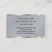 Carte De Visite Eyelash Extensions Parties scintillant maquillage (Dos)