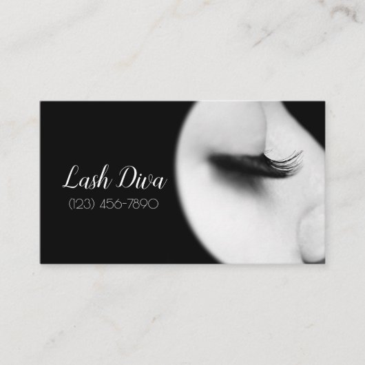 Carte De Visite Eyelash Extensions Salon  (Devant)