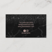 Carte De Visite Eyelash Extensions Salon de marbre de la Parties s (Dos)