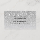 Carte De Visite Eyelash Extensions Silver Parties scintillant Salo (Dos)