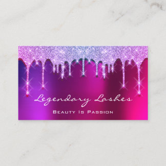 Carte De Visite Eyelash maquillage Artiste Holographe gouttes Berr
