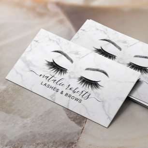Carte De Visite Eyelash Maquillage Artiste Lashes & Bross Salon Ma