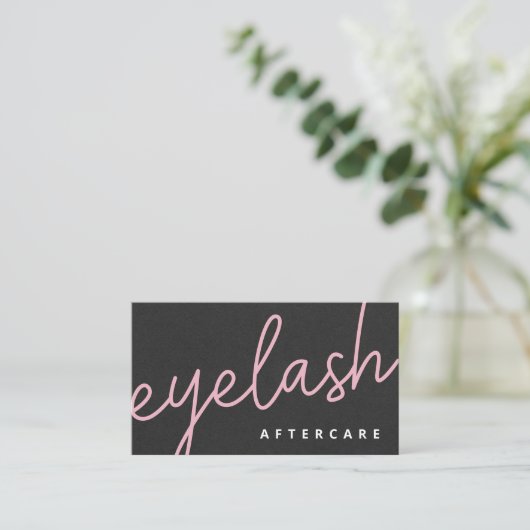 Carte De Visite Eyelash Moderne Extensions Lash Ascenseur (Debout devant)