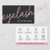 Carte De Visite Eyelash Moderne Extensions Lash Ascenseur (Devant / Derrière)