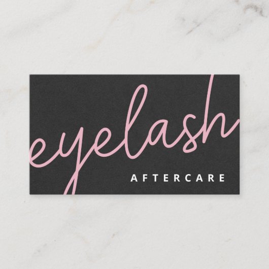Carte De Visite Eyelash Moderne Extensions Lash Ascenseur (Devant)