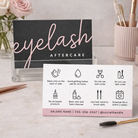Carte De Visite Eyelash Moderne Extensions Lash Ascenseur