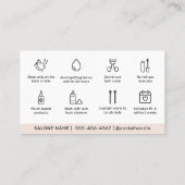 Carte De Visite Eyelash Moderne Extensions Lash Ascenseur (Dos)