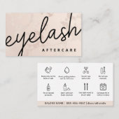Carte De Visite Eyelash Moderne Extensions Lash Ascenseur (Devant / Derrière)
