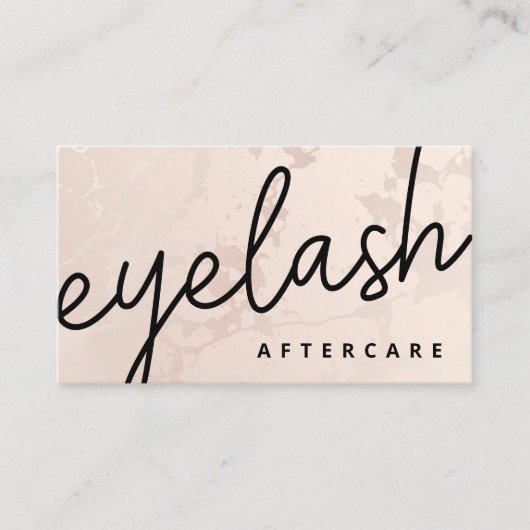 Carte De Visite Eyelash Moderne Extensions Lash Ascenseur (Devant)