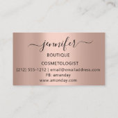 Carte De Visite Eyelash Prolongation Maquillage Artiste Brows (Dos)