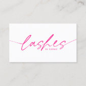 Carte De Visite Eyelash rose vif, tendance (Devant)