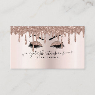 Carte De Visite Eyelash Tech Lash Styliste de Parties scintillant 