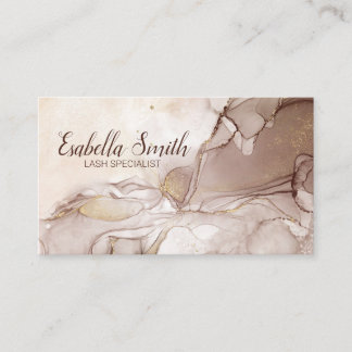 Carte De Visite Eyelash Technician Gold Parties scintillant et mar