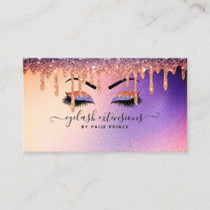 Carte De Visite Eyelash Technicien - Lash Stylist Parties scintill
