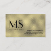 Carte De Visite Eyelash Technicien Or (Dos)