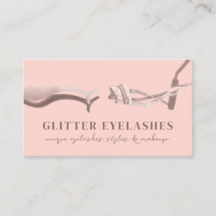 Carte De Visite Eyelash technique rose Abstrait