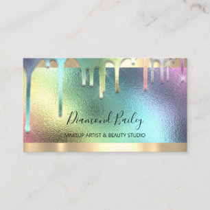 Carte De Visite Eyelashes de maquillage professionnel Holographe o