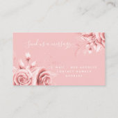 Carte De Visite Eyelashes Flore Rose simple (Dos)