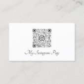 Carte De Visite Eyelashes maquillage Microblade Logo Qr Code Rainb (Dos)