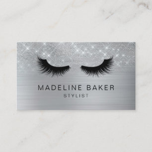 Carte De Visite Eyelashes Moderne Maquillage Parties scintillant A