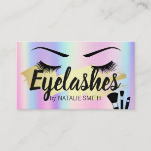 Carte De Visite Eyelashes   Or brossé   Rainbow Metallic