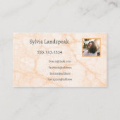 Carte De Visite Eyelashes Parties scintillant or et violet & photo (Dos)