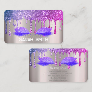 Carte De Visite Eyelashes Rose Gold, Parties scintillant Drives