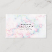 Carte De Visite Eyelashes Salon Beauté Marbre Eyelashes QR CODE (Dos)