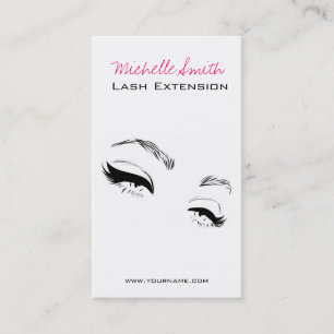 Carte De Visite Eyelashes sourcils sourds Maquillage permanent Art