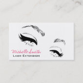 Carte De Visite Eyelashes sourcils sourds Maquillage permanent Art (Devant)