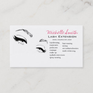 Carte De Visite Eyelashes sourcils sourds Maquillage permanent Art