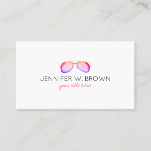Carte De Visite Eyewear Specialist EyeGlasses Spectacles rose